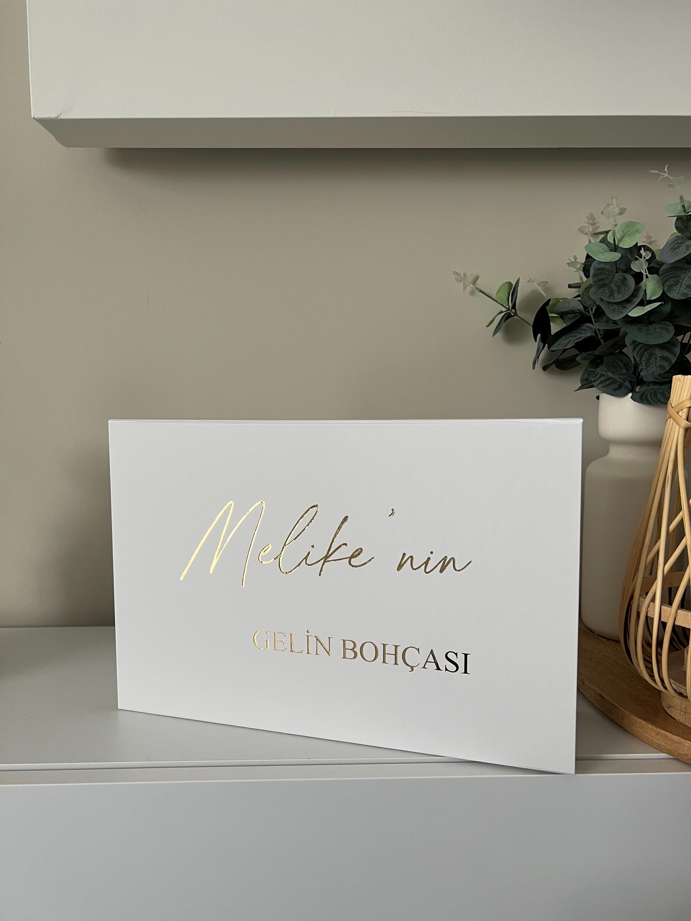 1 coffret personnalisé | Gelin bohça kutusu | Boîte mariée | Cadeaux | Çeyiz | Düğün hediyesi